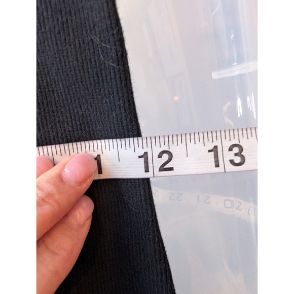 Hollister Womens 90s Ribbed Square Neck Mini Dress S Black Bodycon Soft Girl Y2K - Picture 8 of 12